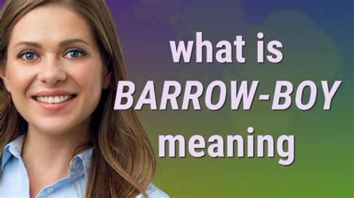 What does barrow boy meaning?