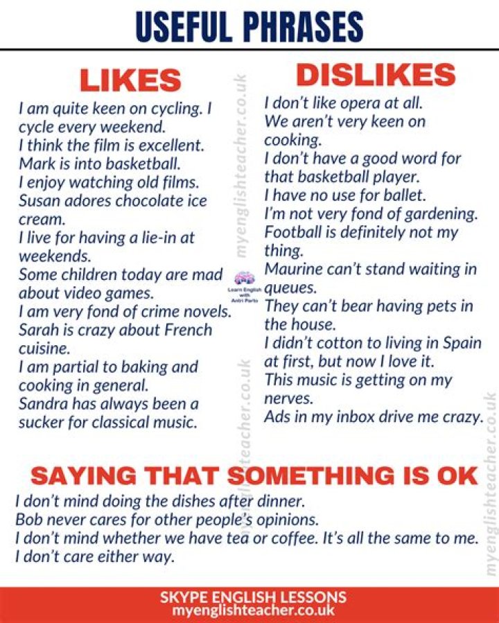 What does dislike mean in a text message?