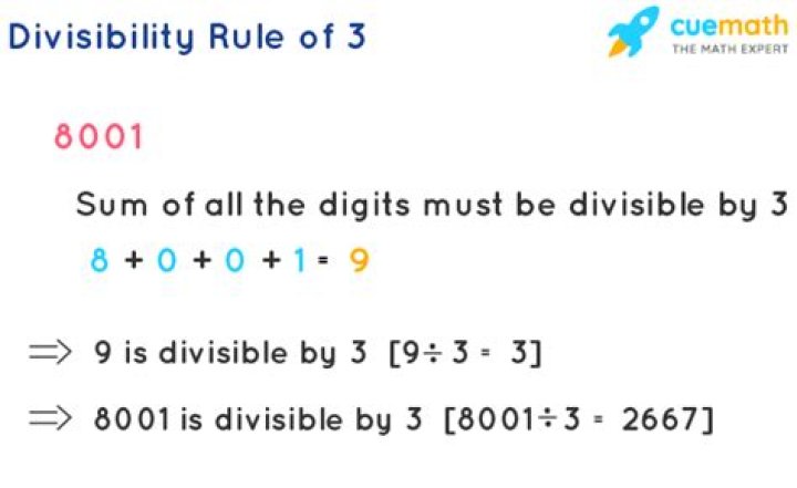 What does divisible by 3 mean?