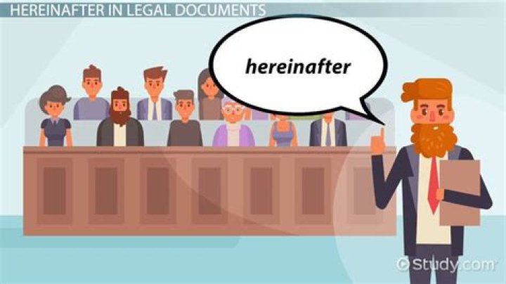 What does hereinafter mean in a contract?