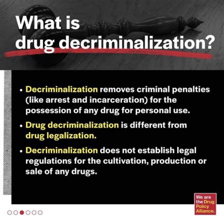 What does it mean to decriminalize drugs?