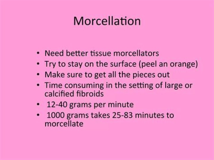 What does morcellate mean?