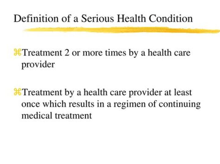 What does serious condition mean?
