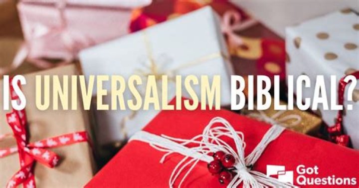 What does universalism mean in religion?