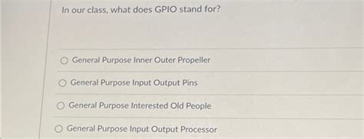 What gpio stands for?