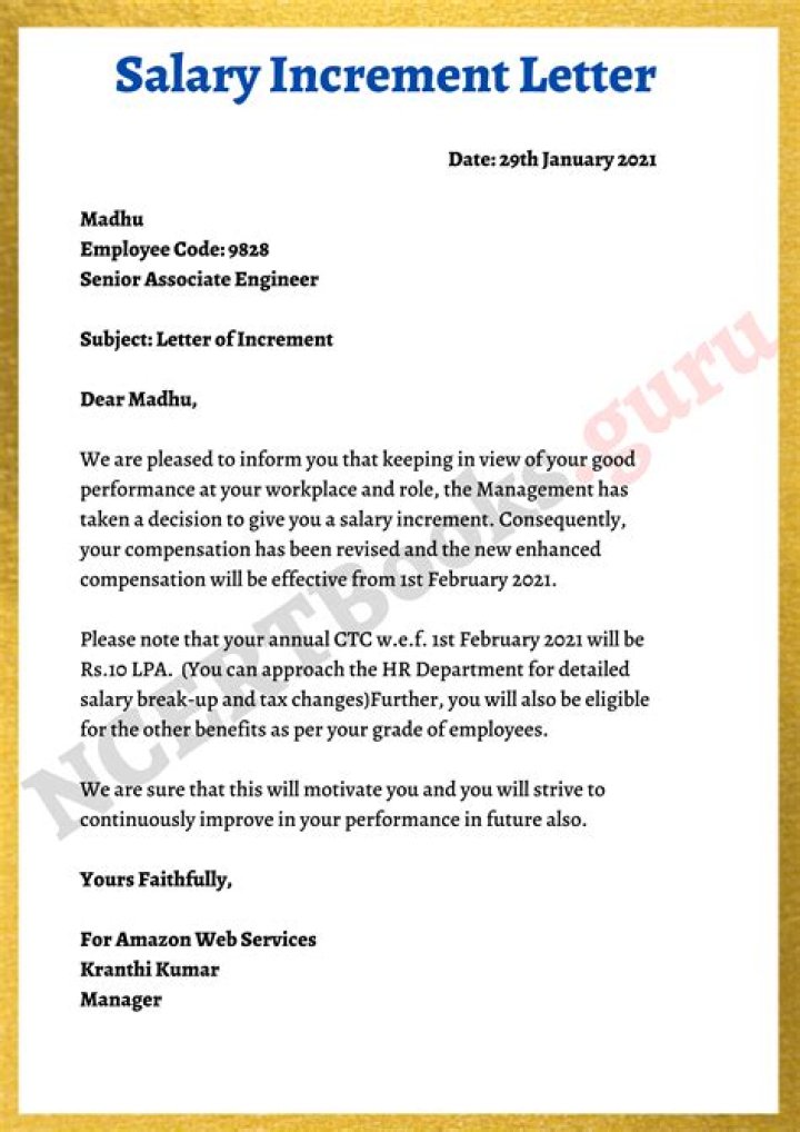 What is a good increment?