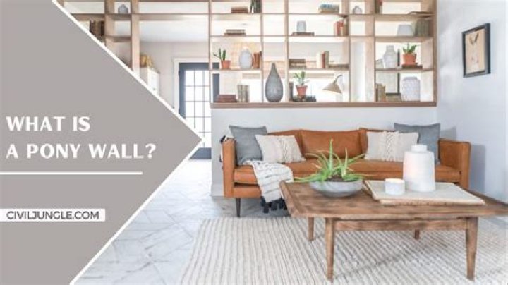 What is a pony wall?