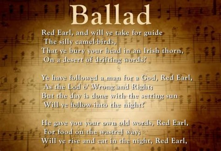 What is ballad stanza?