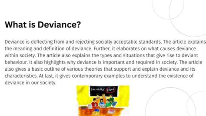 What is deviance definition?