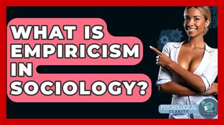 What is empiricism in sociology?