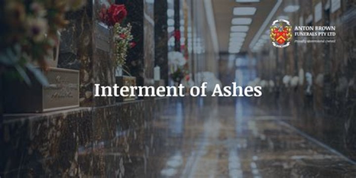 What is interment of ashes?