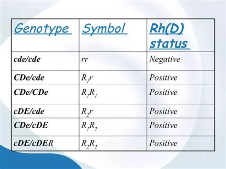 What is rh type positive mean?