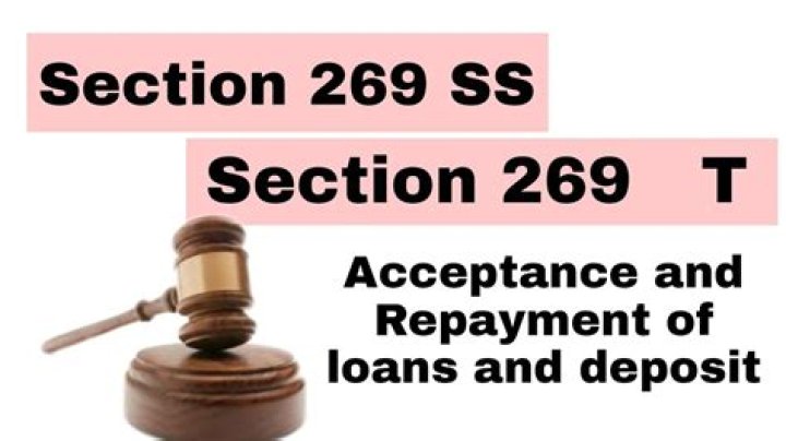 What is section 269ss and 269t?