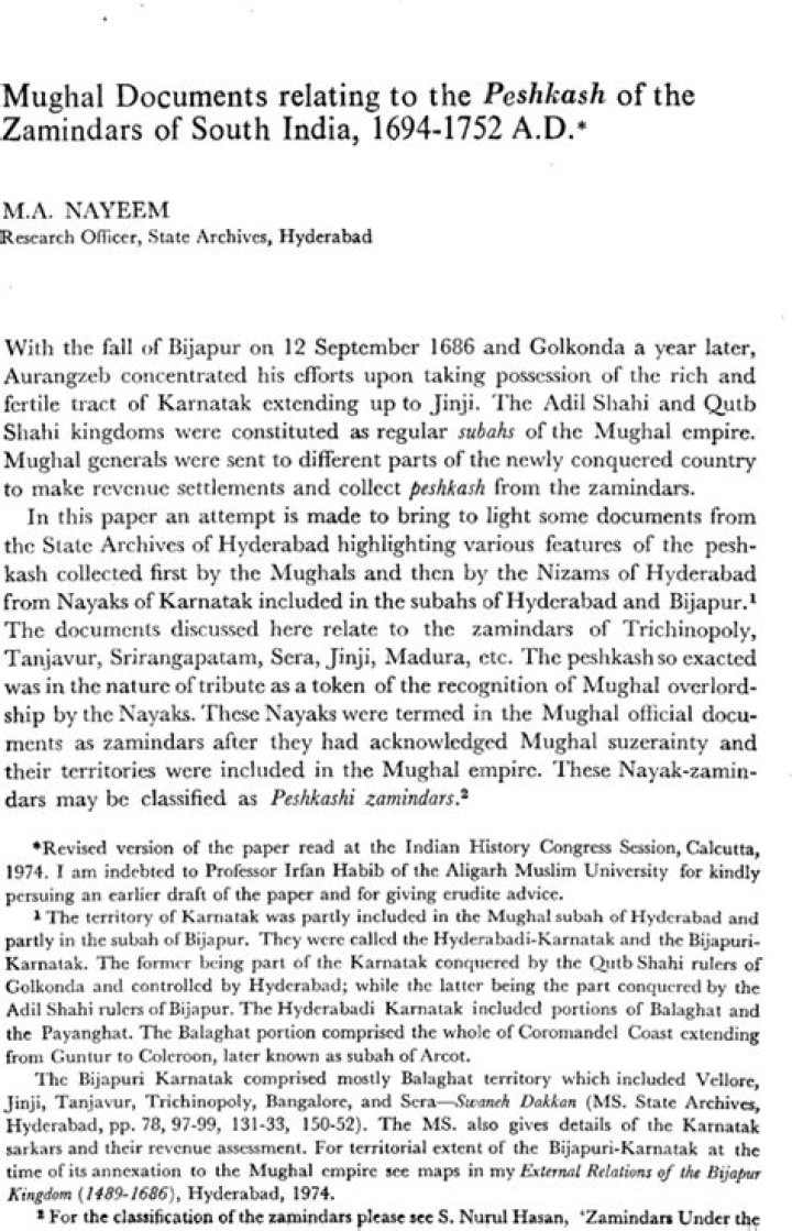 What is the meaning of the word peshkash?