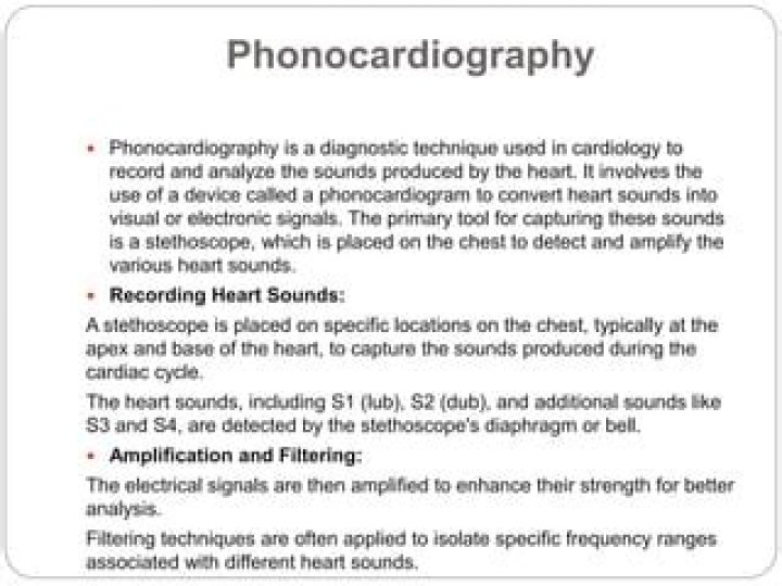 What is the purpose of phonocardiography?