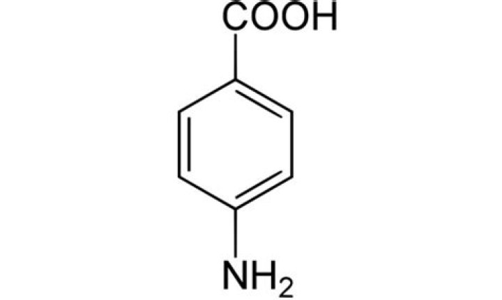 What is the structure for p-aminobenzoic acid (paba)?