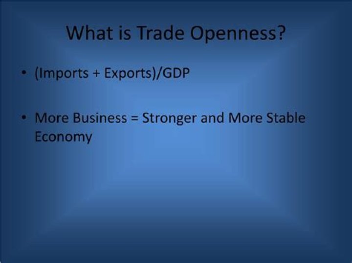 What is trade openness?