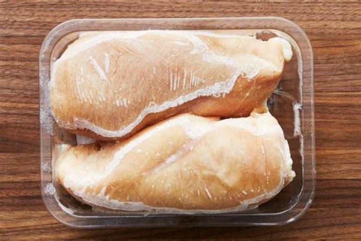 What should frozen chicken look like?