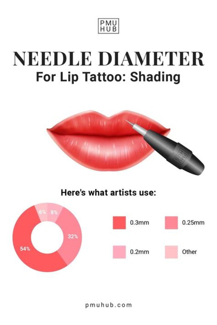 What size needle for lip blushing?