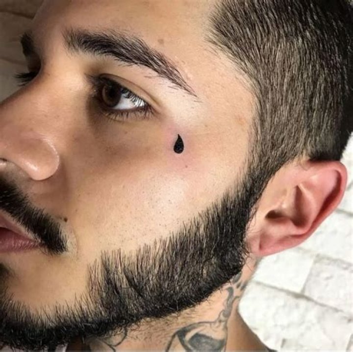 What teardrop tattoos on the face mean?