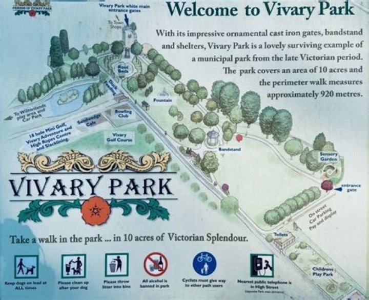 What time does vivary park close?