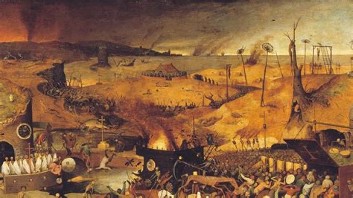 What were buboes filled with?