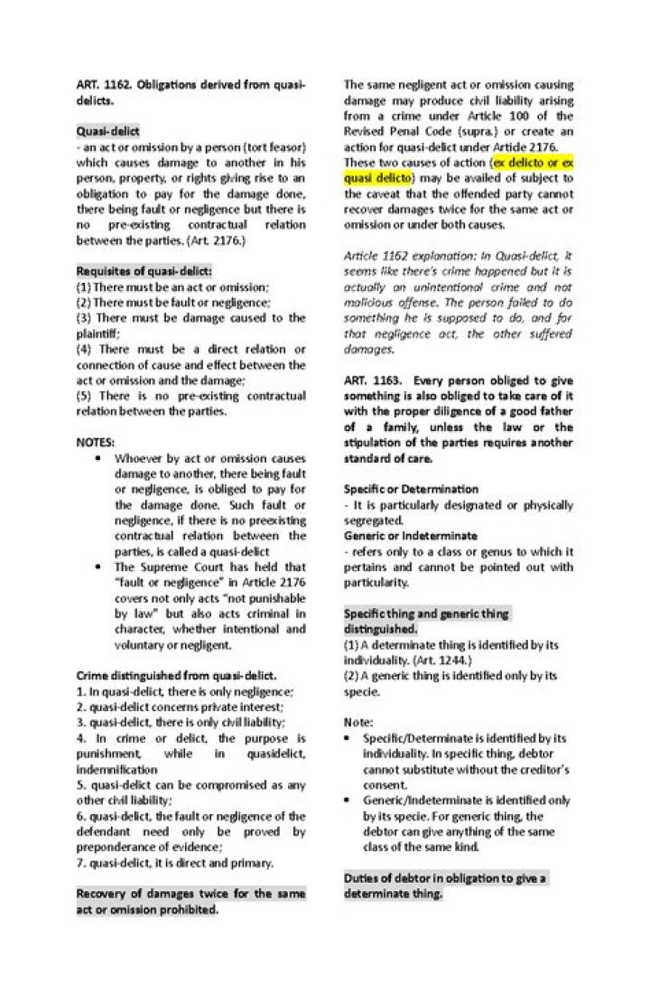 What were the so-called quasi-delicts in roman law?