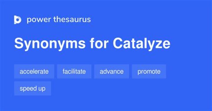 Whats a synonym for catalyze?