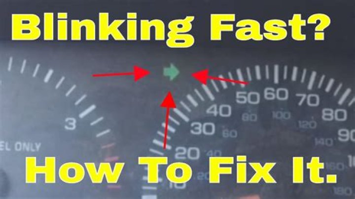 Whats it mean when your blinker blinks fast?
