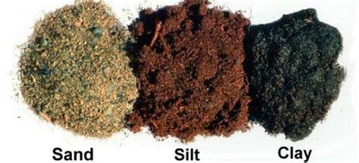 Whats smaller silt or sand?