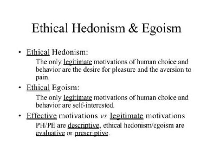Whats the difference between hedonism and egoism?