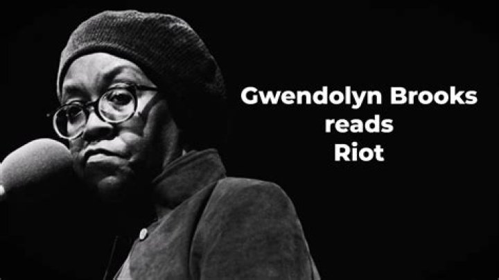 When did gwendolyn brooks write riot?