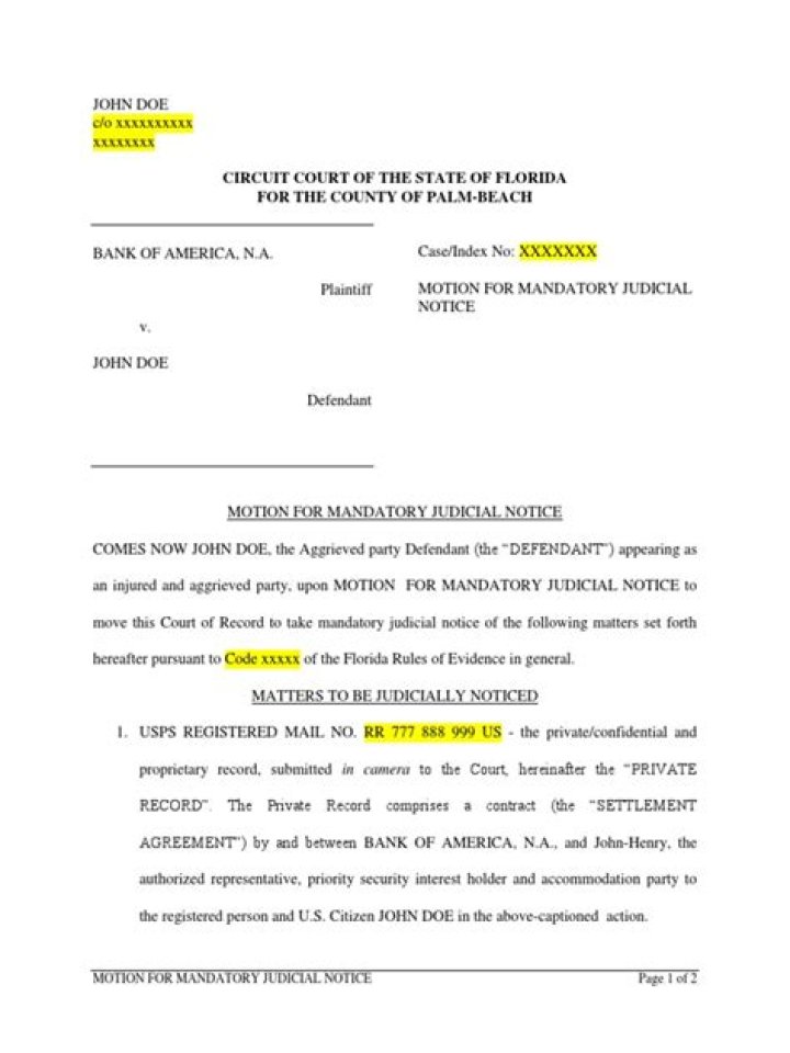 When judicial notice is mandatory?