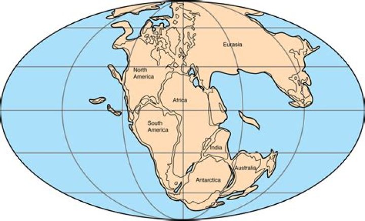 When pangea first broke up it formed?