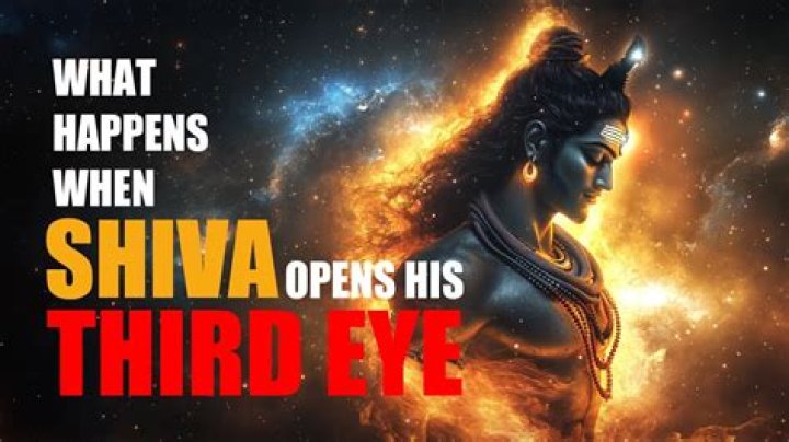 When shiva opens third eye?
