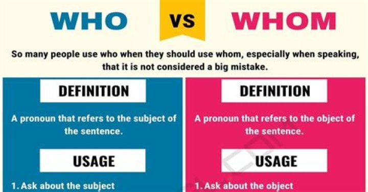 When to use whom or who?