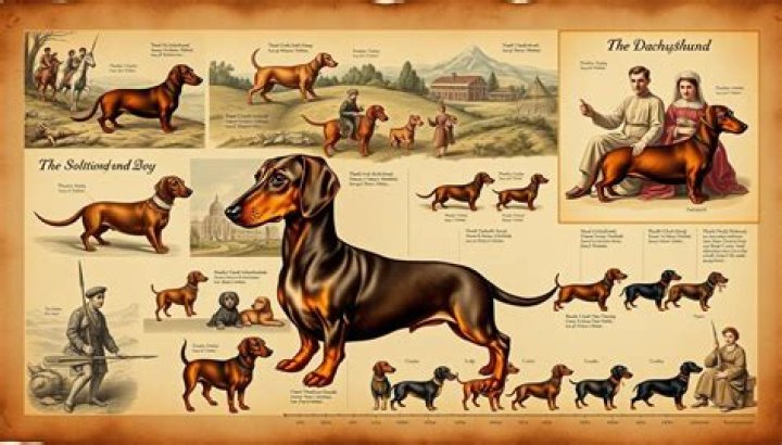 When were dachshunds first bred?
