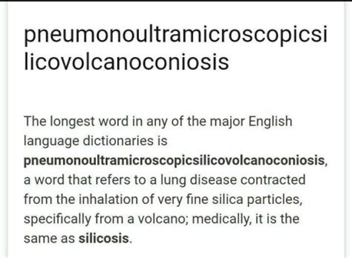 Where did the word pneumonoultramicroscopicsilicovolcanoconiosis come from?