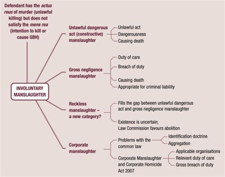 Where does unlawful act manslaughter come from?