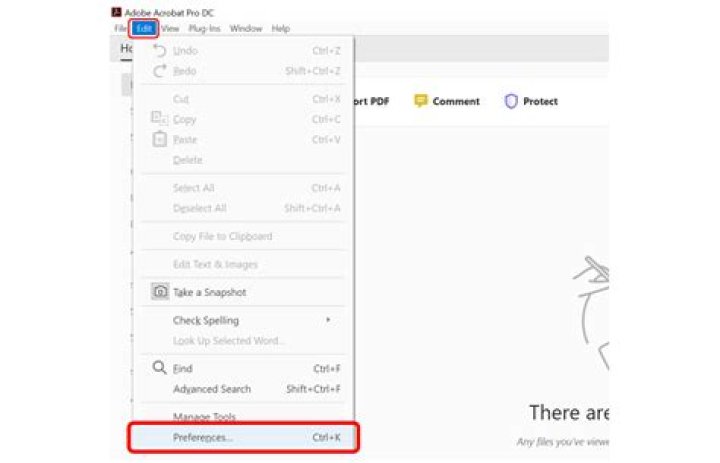 Where is adobe acrobat settings?