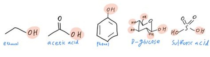 Where is hydroxyl found?
