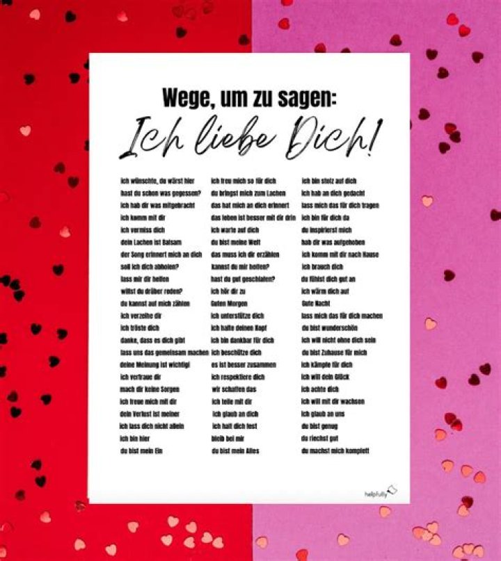 Where is ich liebe dich from?