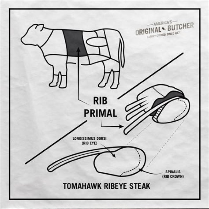 Where is tomahawk steak cut from?