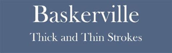 Which companies use baskerville?