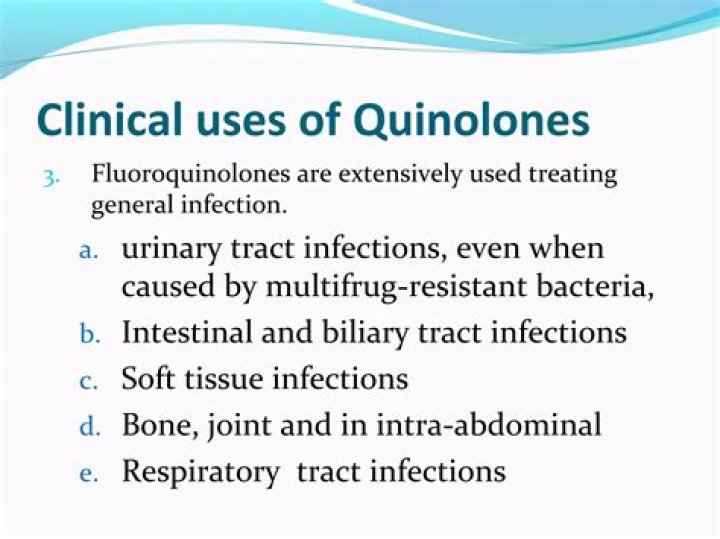Which disease are quinolones used to treat?