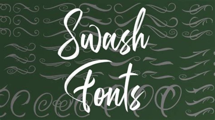 Which fonts have swashes?