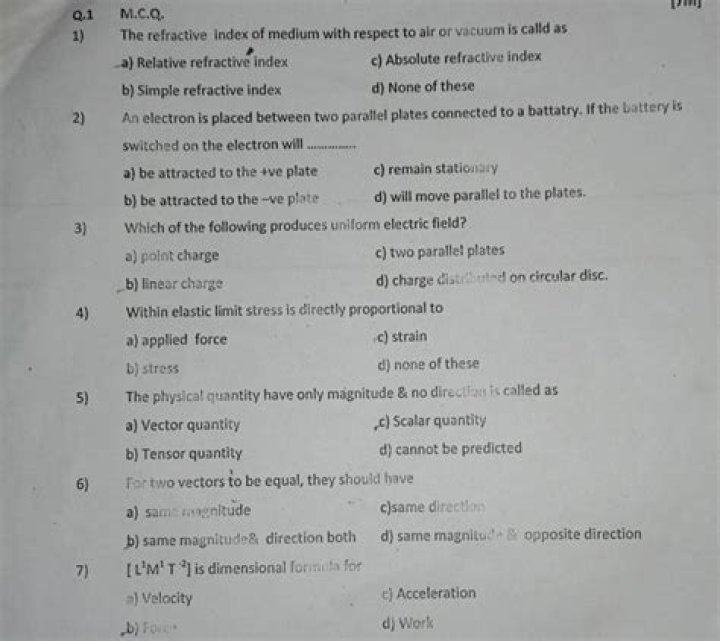 Which of the following produces uniform electric field?