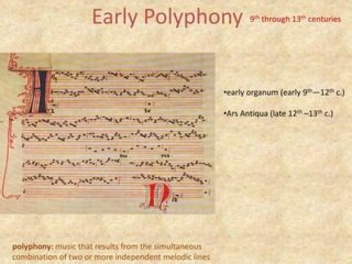 Which of the following was an early style of polyphony?