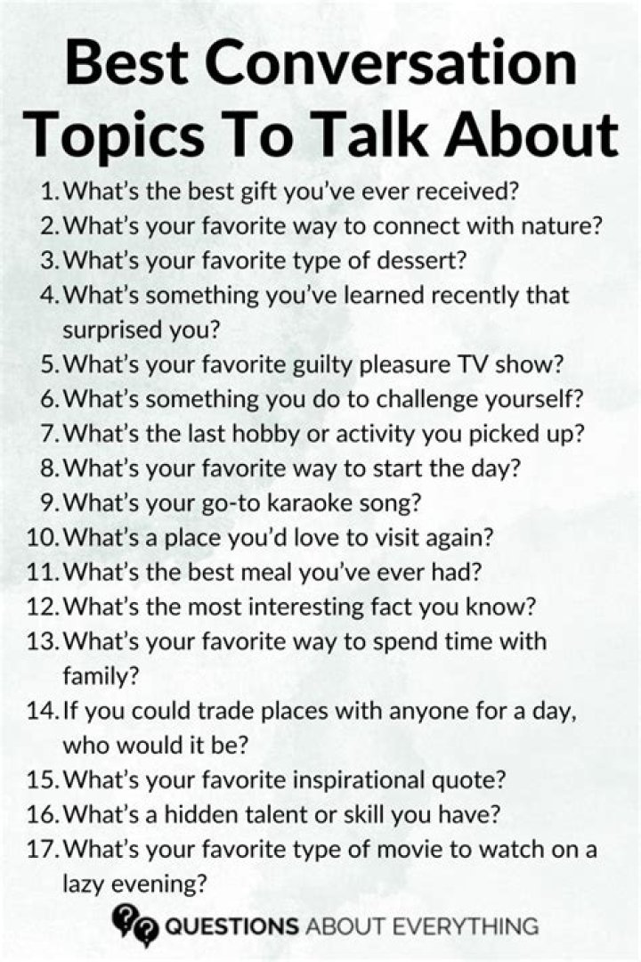 Which topics usually bore the listener?