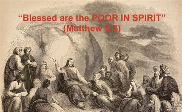 Who are the poor in spirit in the beatitudes?